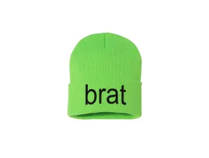Brat - Embroidered Winter Beanie - Charlie XCX Album