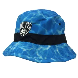 Brooklyn Nets Mitchell & Ness NBA Aqua Blue Polyester Bucket Hat Cap