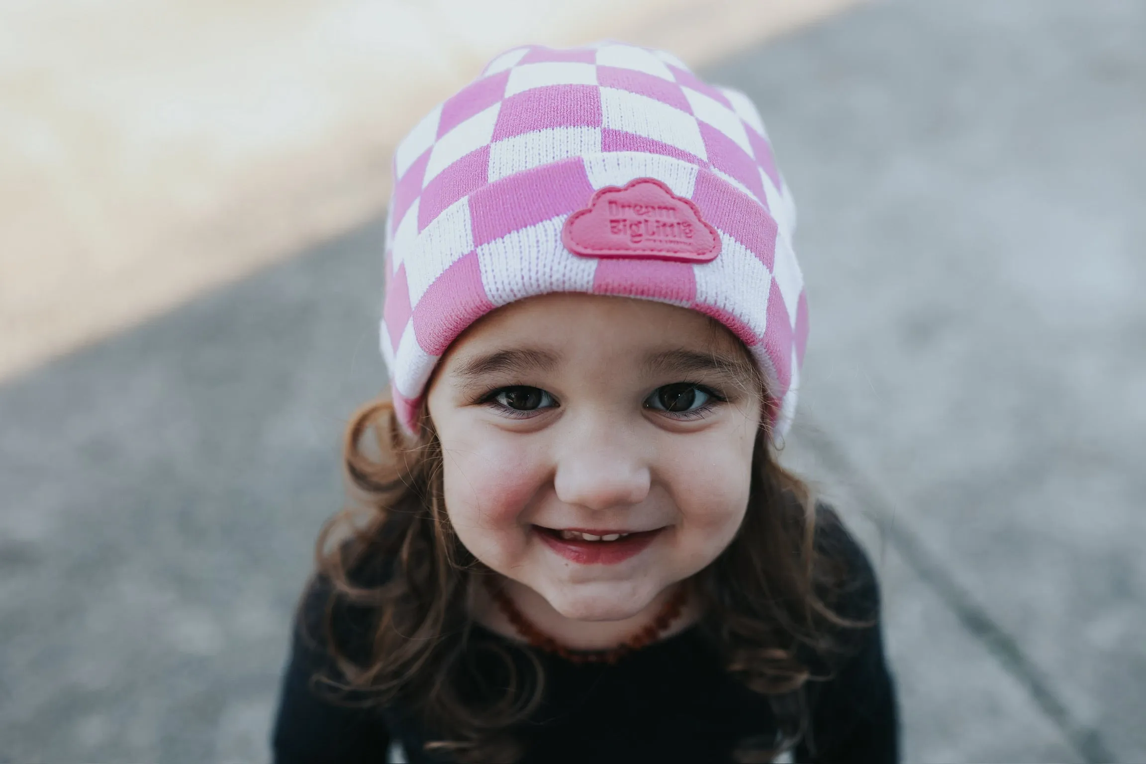 Bubblegum Checkers Dream Beanie
