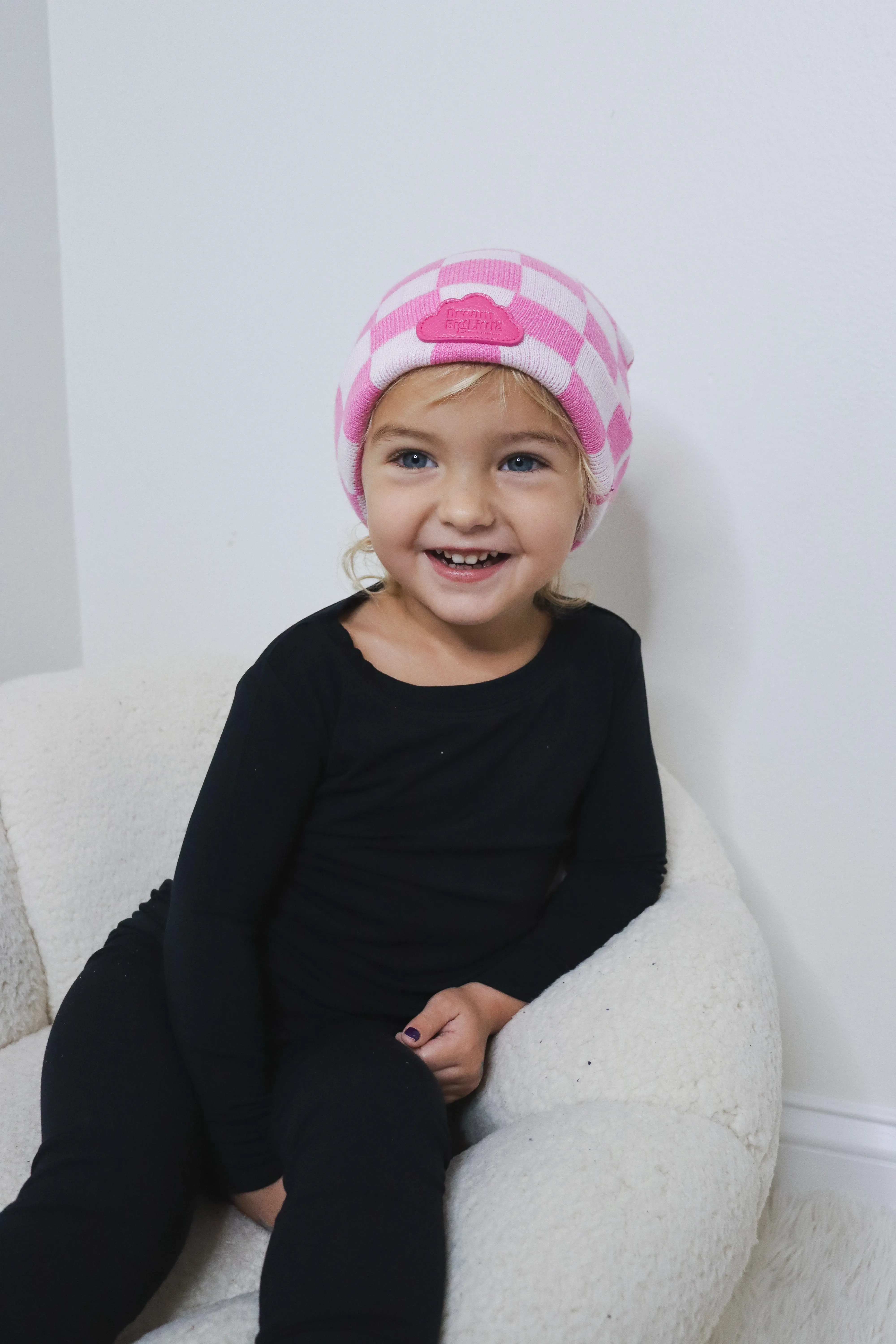 Bubblegum Checkers Dream Beanie