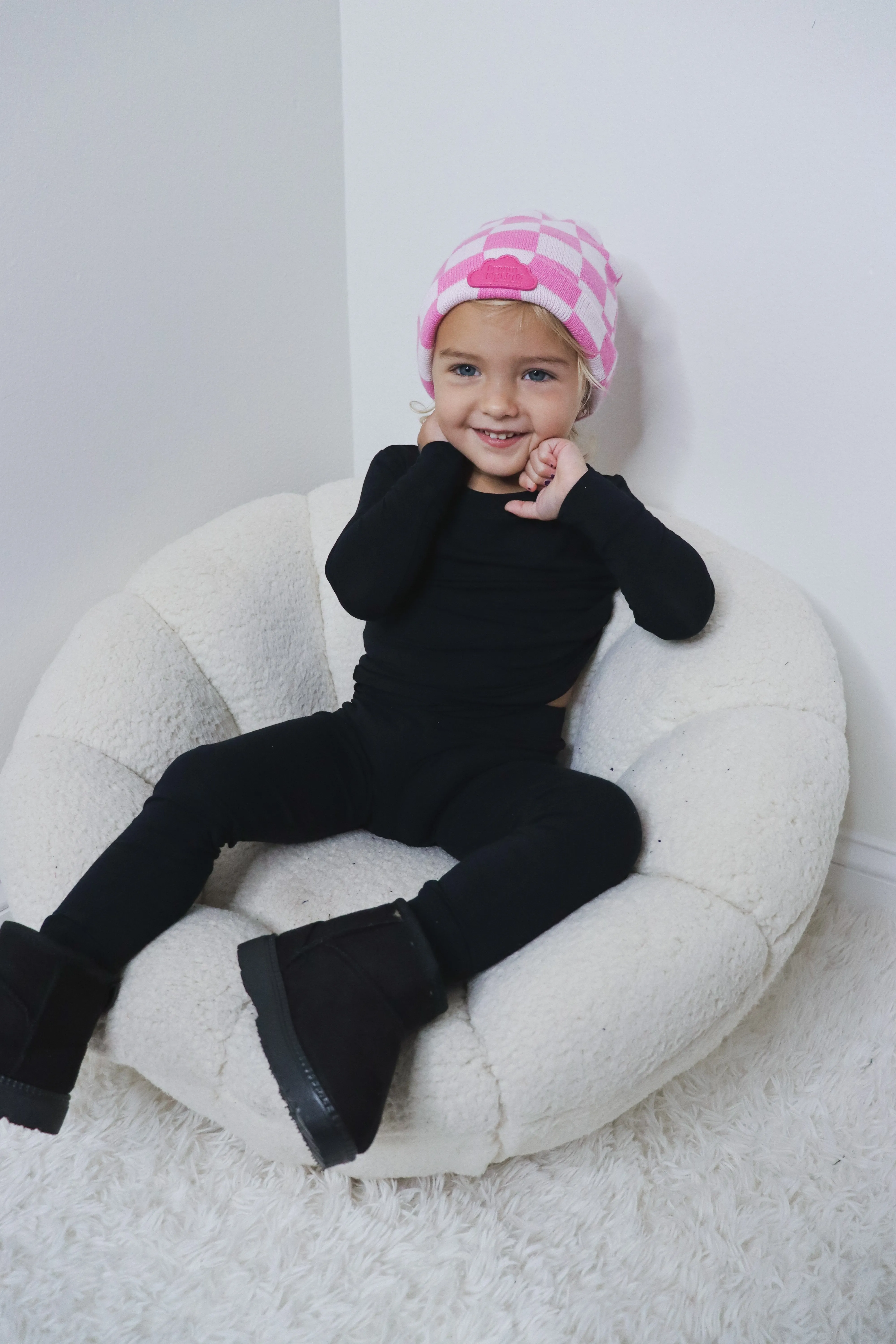 Bubblegum Checkers Dream Beanie
