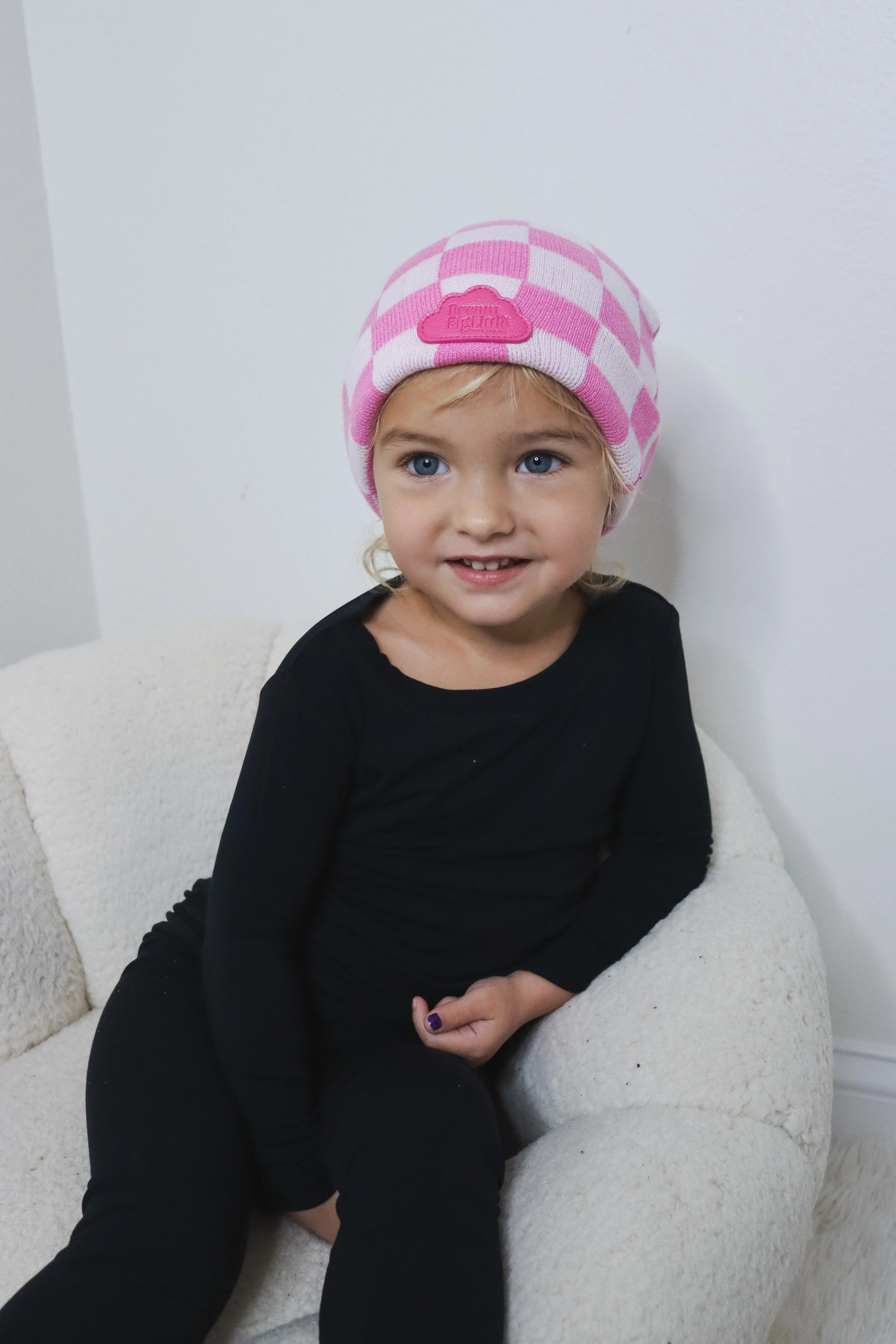 Bubblegum Checkers Dream Beanie