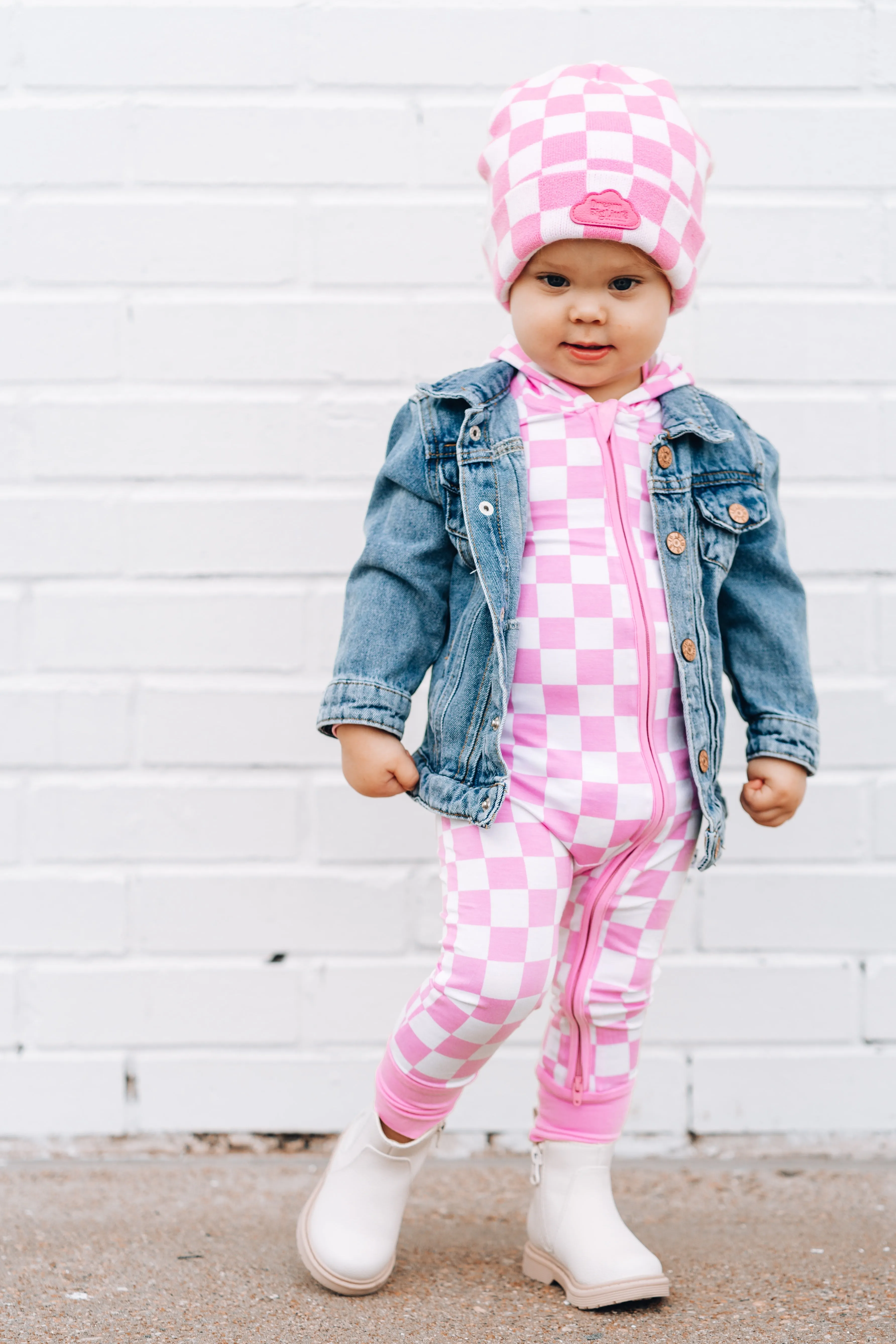 Bubblegum Checkers Dream Beanie