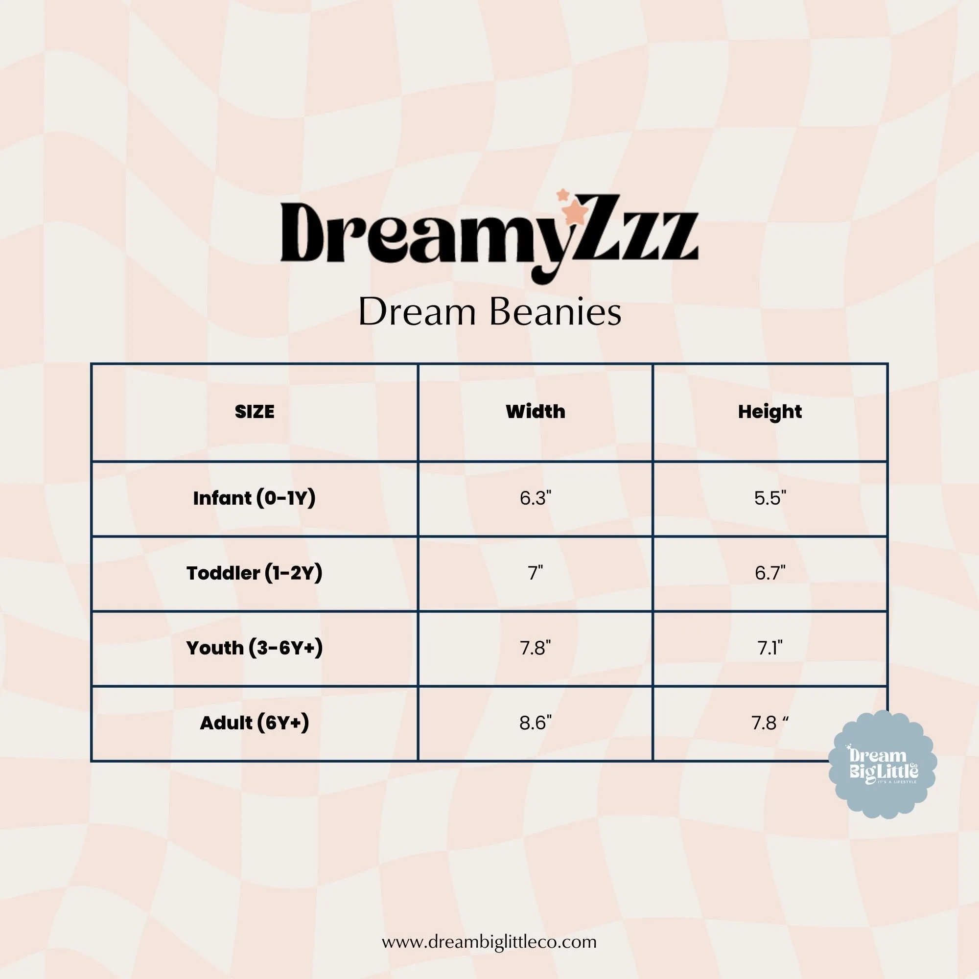 Bubblegum Checkers Dream Beanie