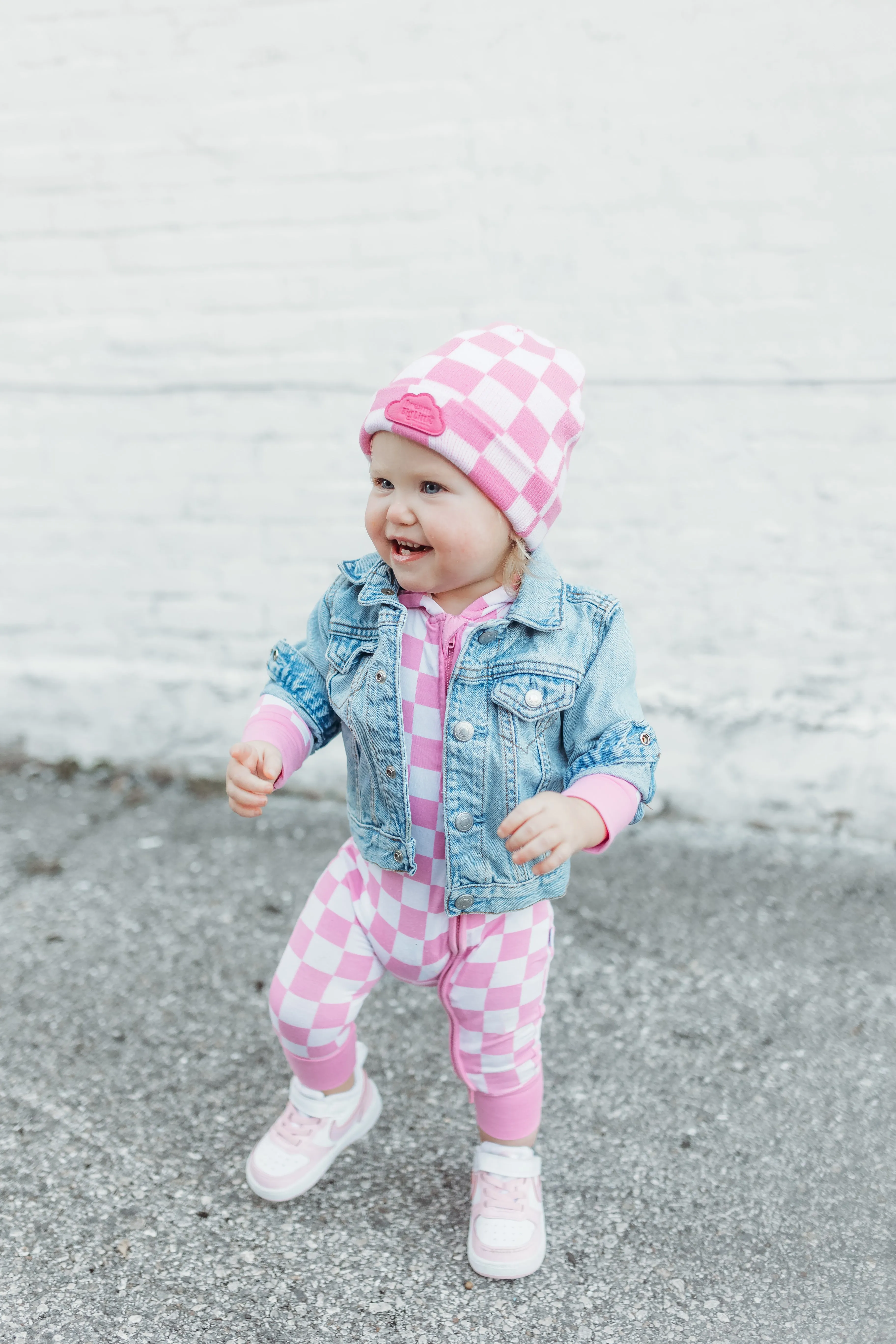 Bubblegum Checkers Dream Beanie