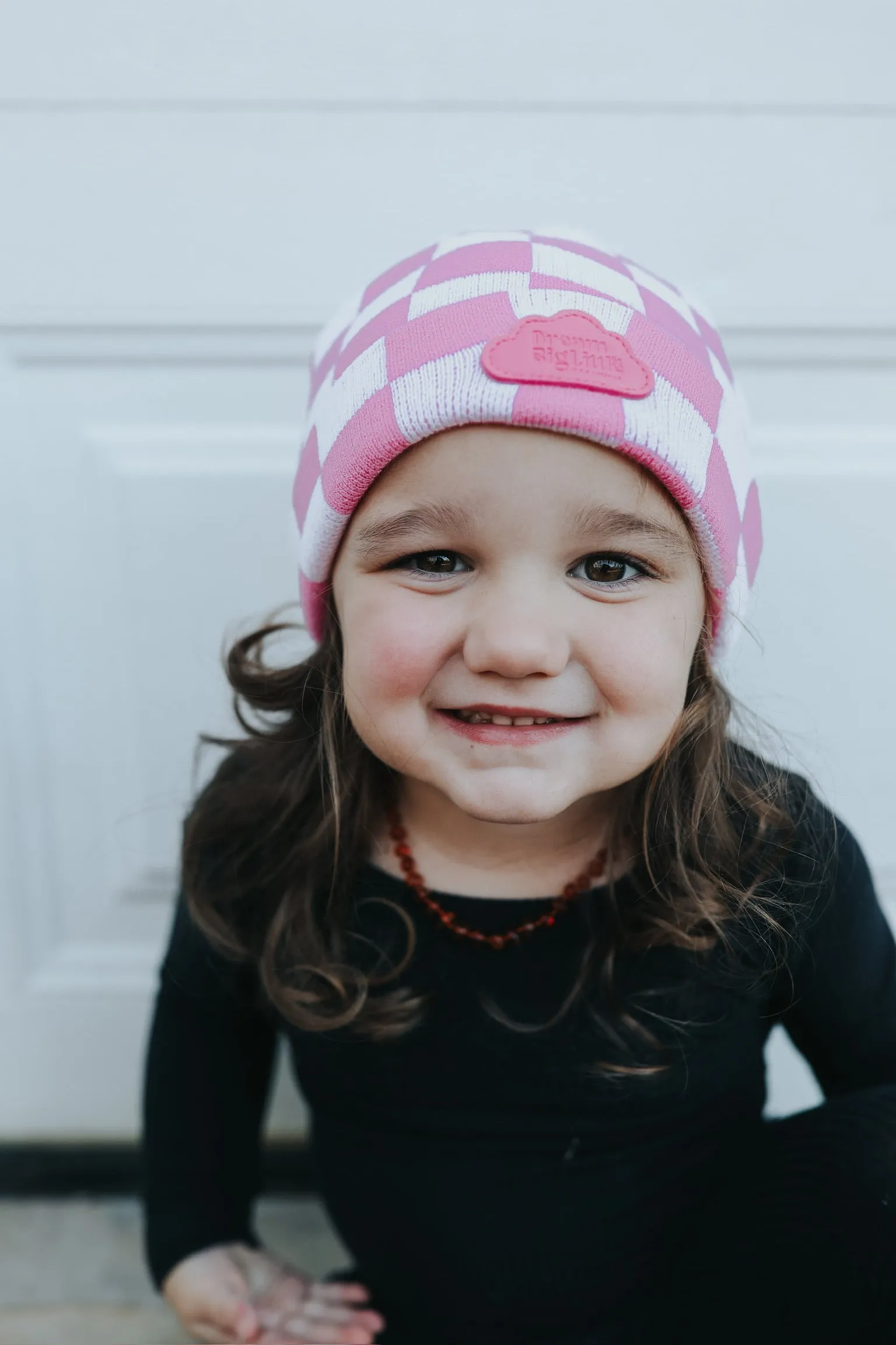 Bubblegum Checkers Dream Beanie