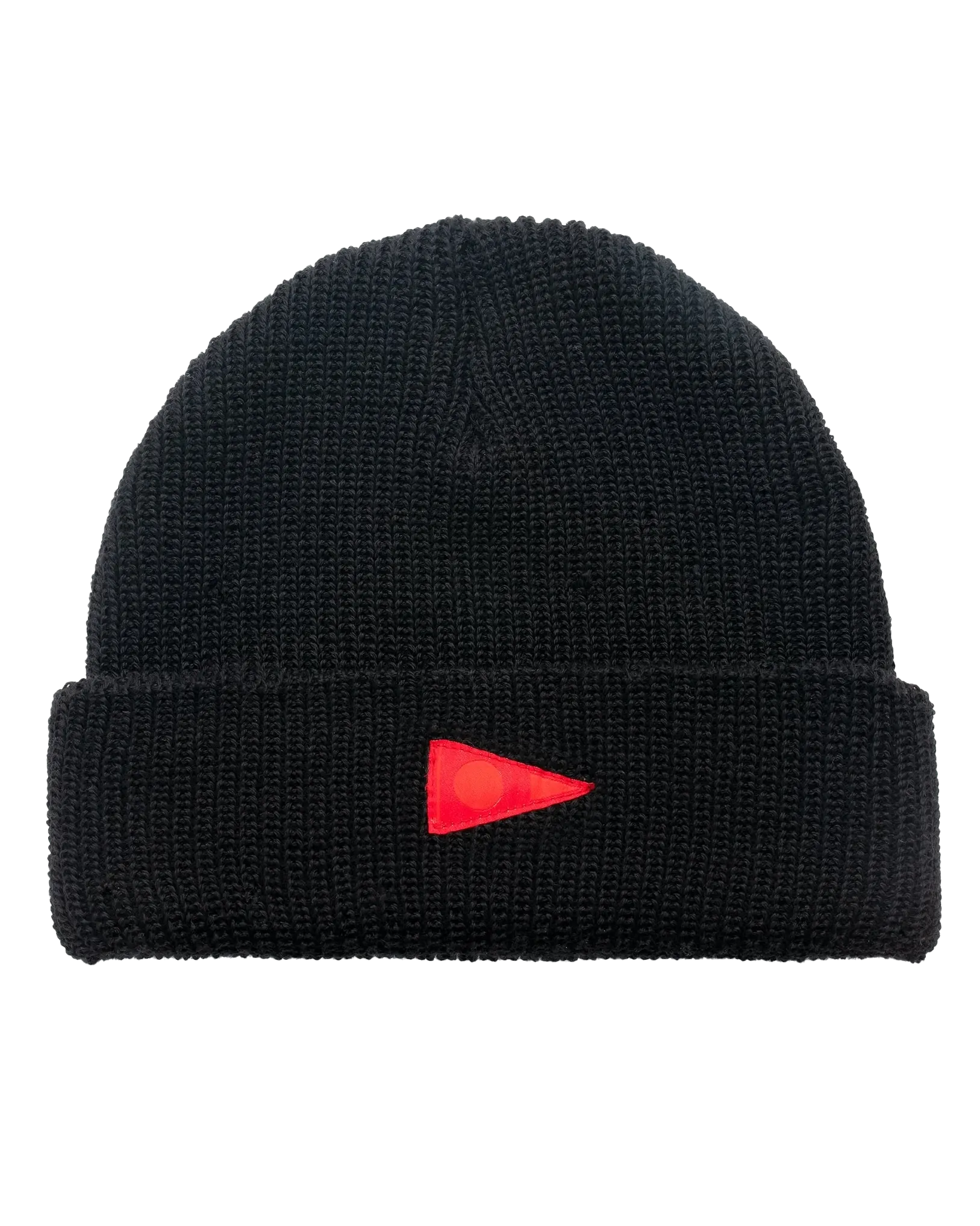 Burgee Wool Beanie in Black