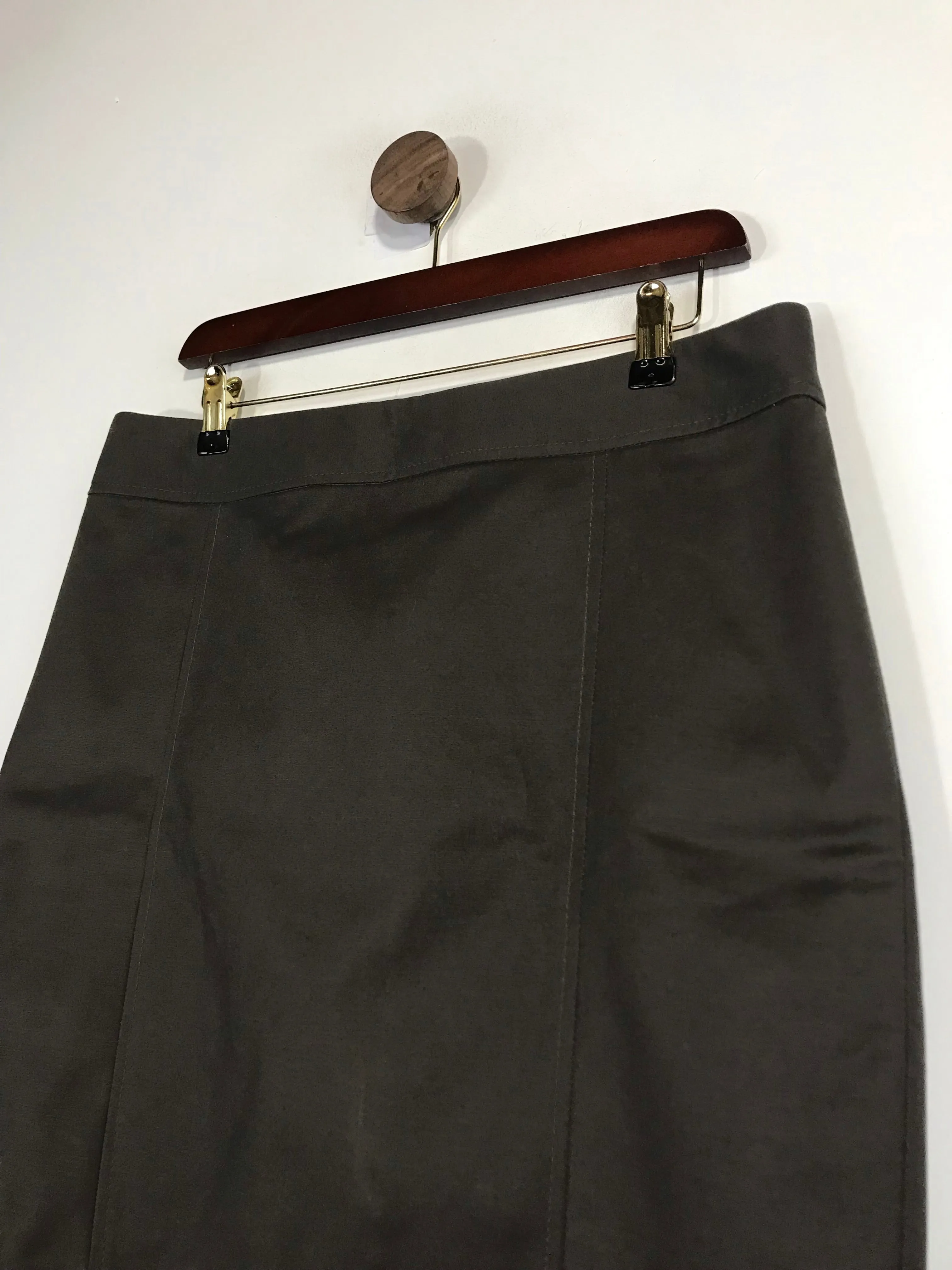 Calvin Klein Women's Cotton Smart Pencil Skirt | UK12 | Brown