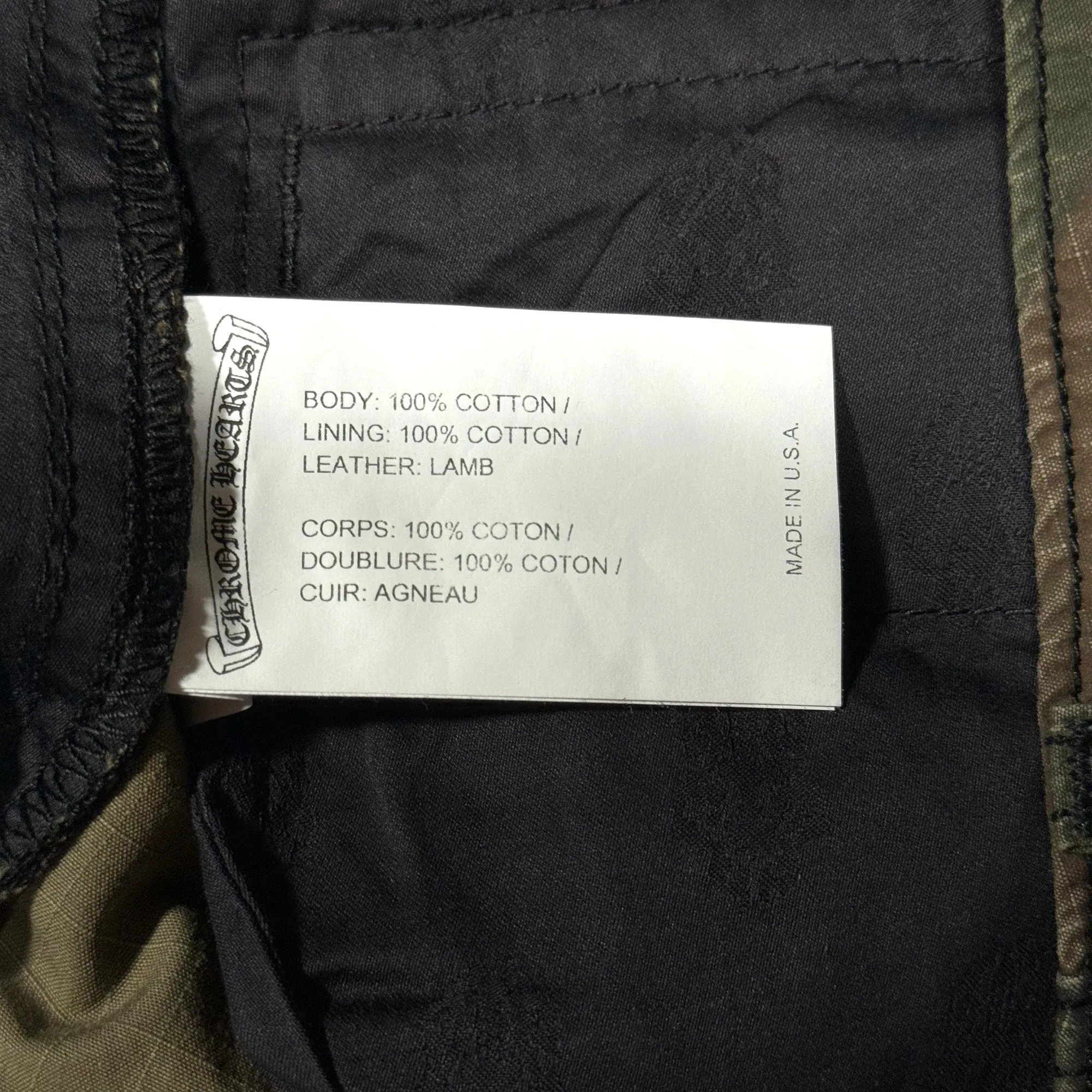 Camo Cargo Cross Patch Pants
