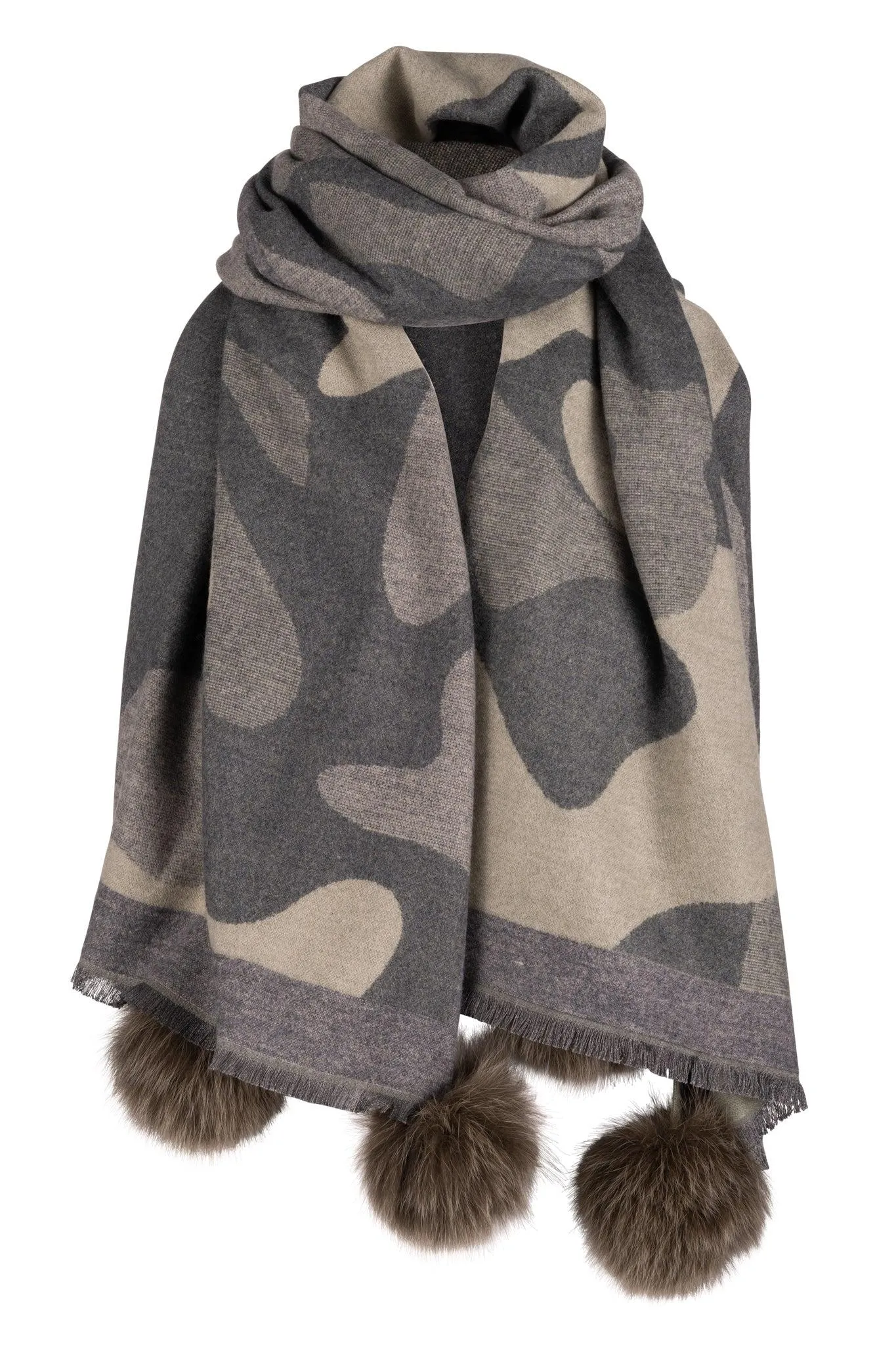 Camo Scarf - Grey