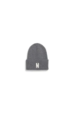 Capello Beanie in Lana Merinos Grigio
