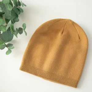 Caramel Tan Cashmere Blend Beanie