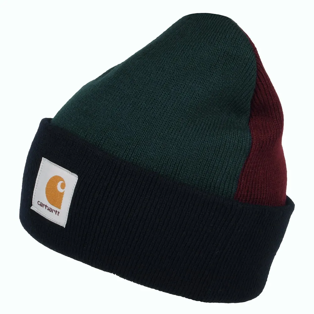 Carhartt WIP Hats Triple Beanie Hat - Navy-Green-Wine