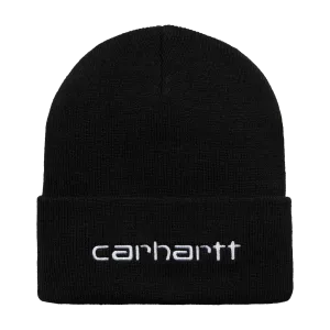 Carhartt WIP Script Beanie - Black/White