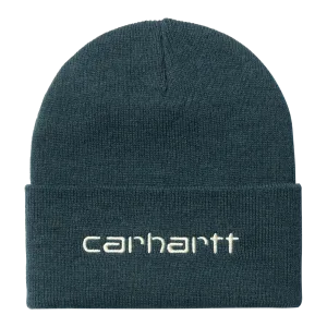 Carhartt WIP Script Beanie - Squid/Salt