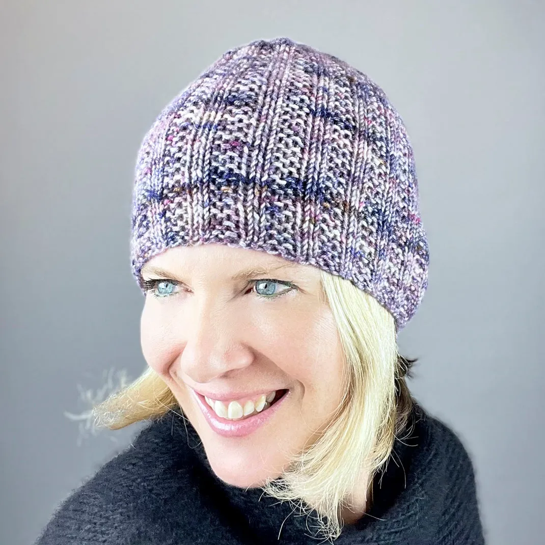 Cashmere Broken Rib Beanie Knitting Kit | Jade Sapphire Zageo Cashmere & Knitting Pattern (#392)