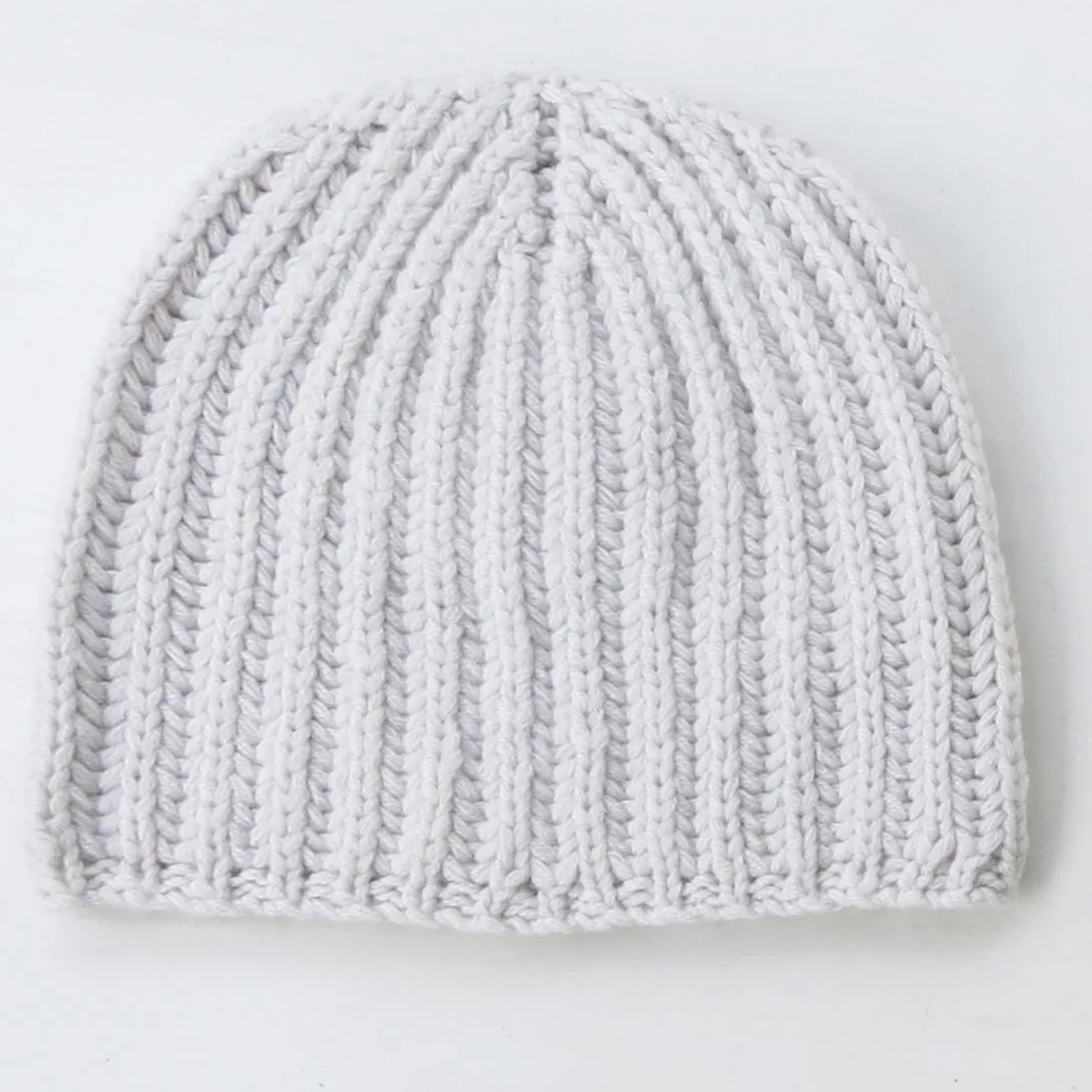 Cashmere Winter Warmer Beanie in Ice