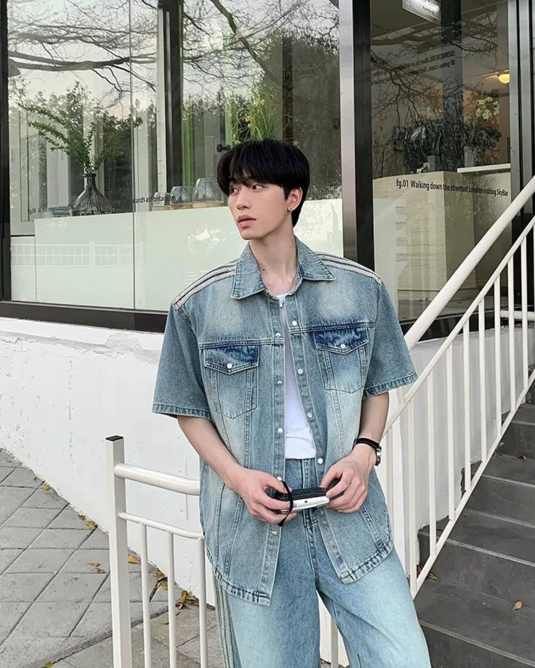 Casual Wash Denim Shirt / Denim Pants OYC0064