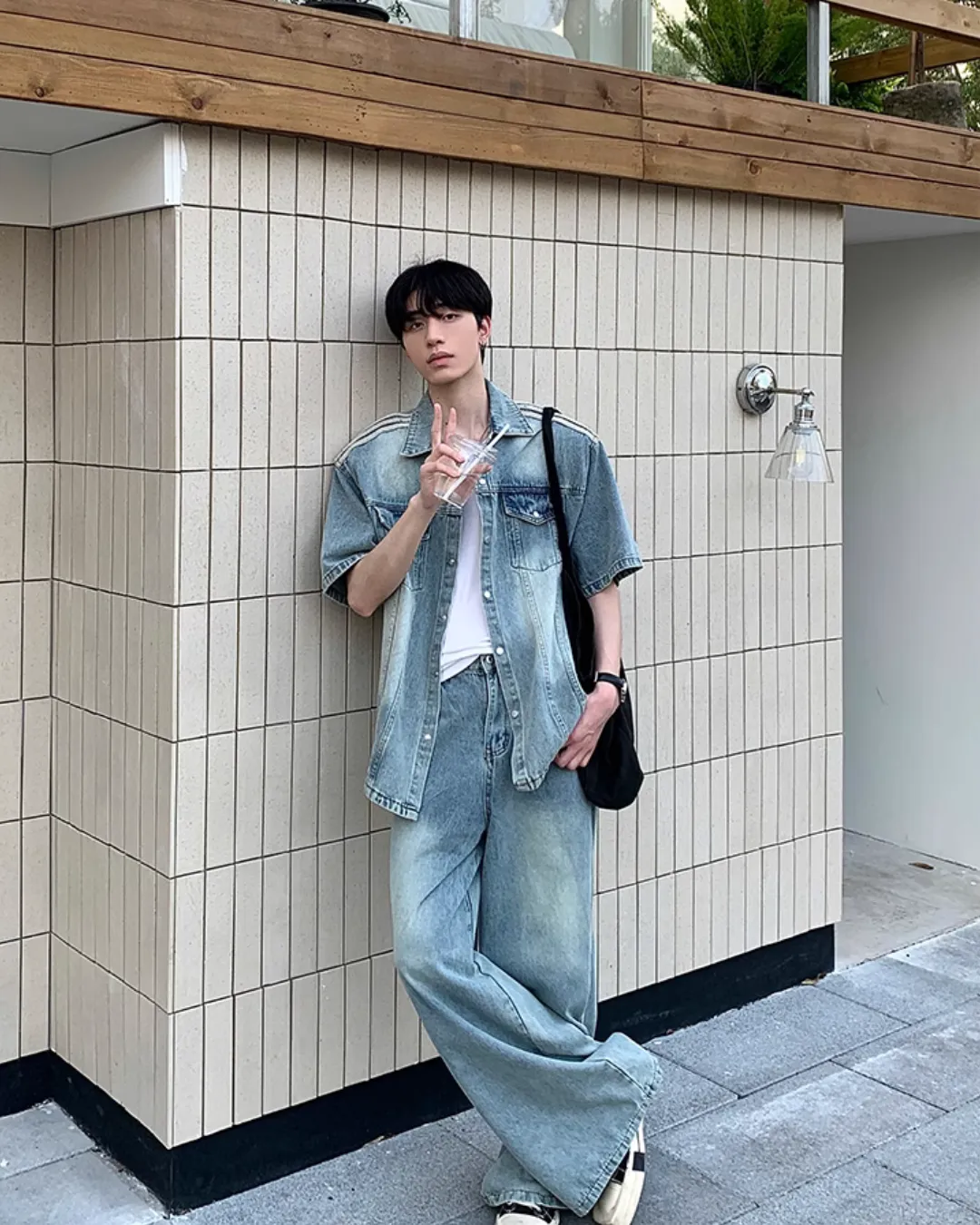 Casual Wash Denim Shirt / Denim Pants OYC0064