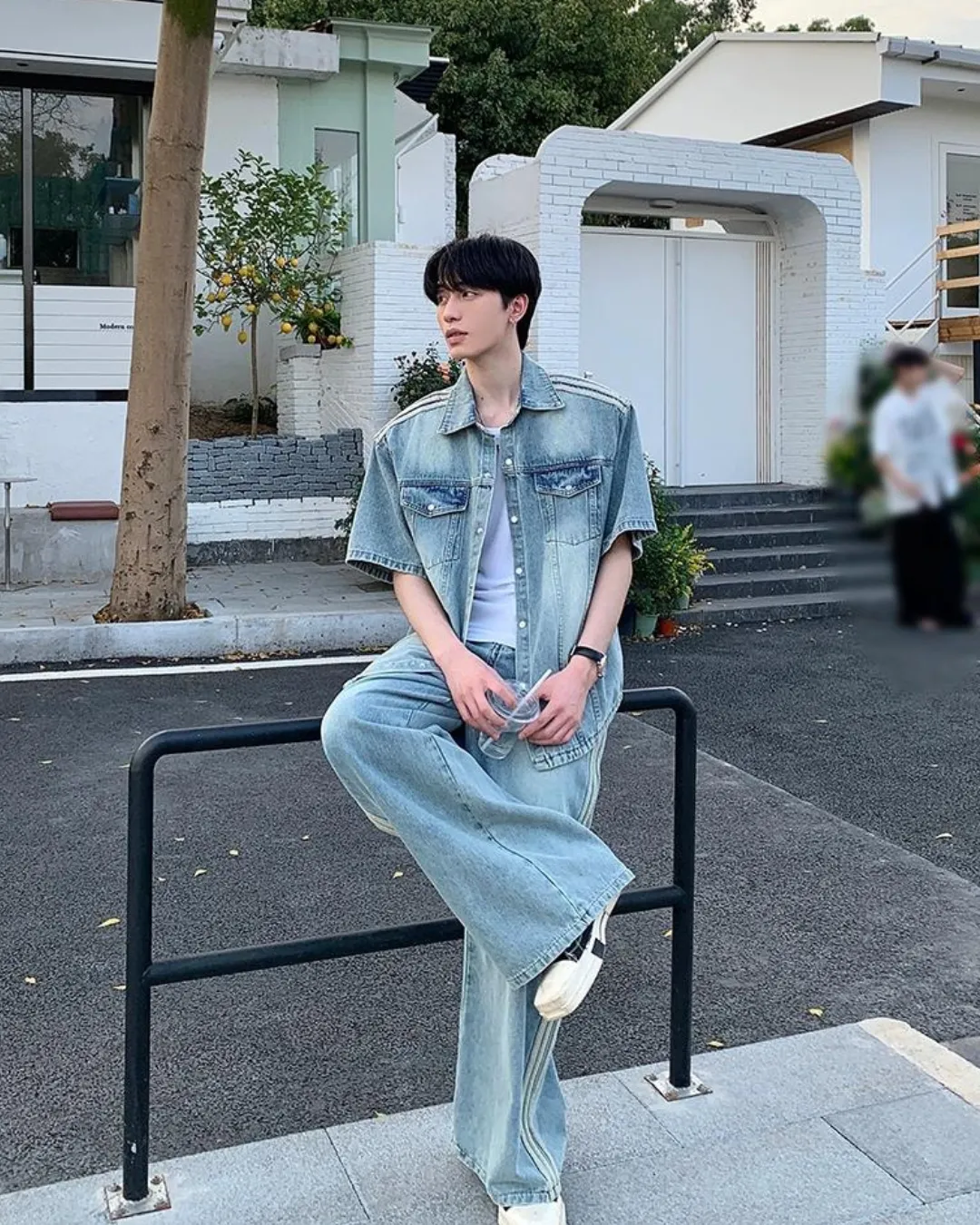Casual Wash Denim Shirt / Denim Pants OYC0064