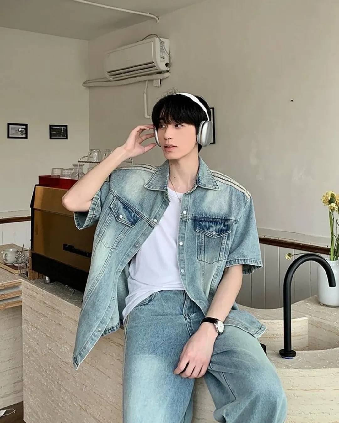 Casual Wash Denim Shirt / Denim Pants OYC0064