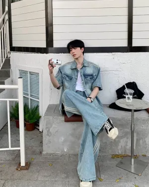 Casual Wash Denim Shirt / Denim Pants OYC0064
