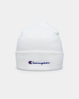 Champion Script Beanie White