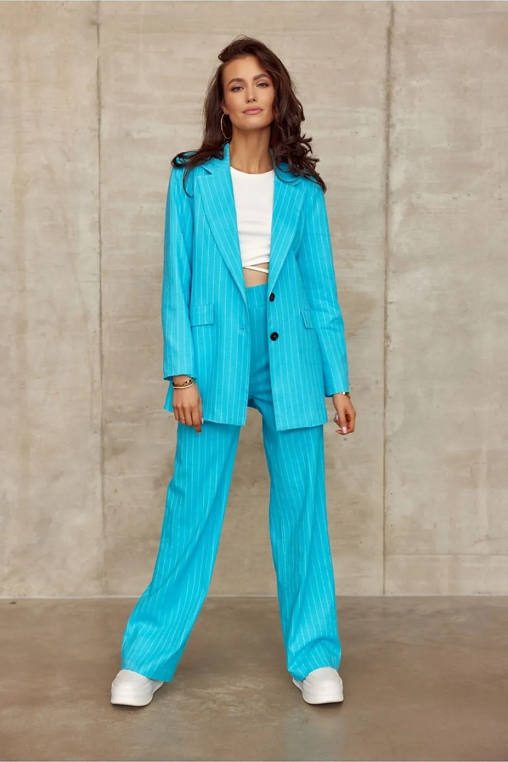 Chic High-Rise Wide-Leg Trousers for Women by Roco Fashion