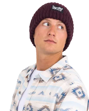 Chunky Beanie in Regular Purple