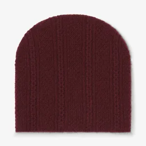 Circle Cable Beanie - Cashmere :: Chianti