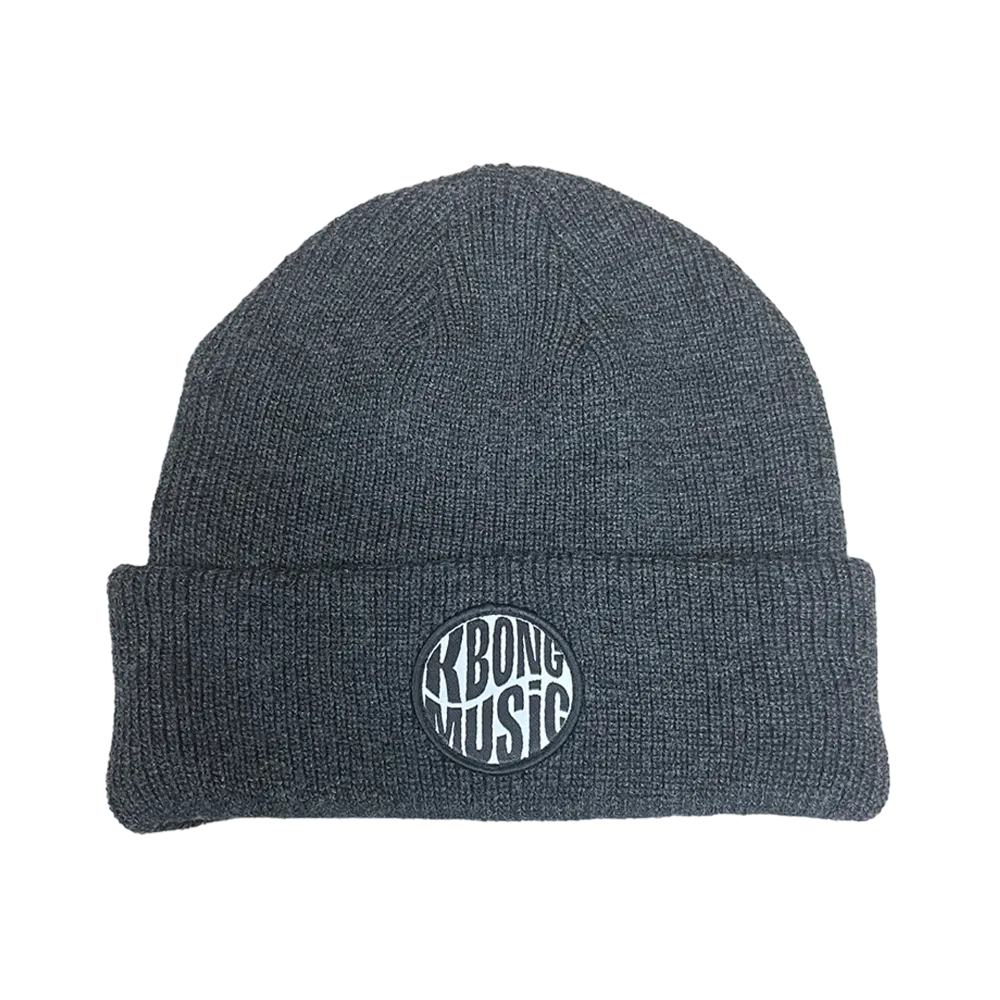 Circle Patch Beanie (Charcoal)