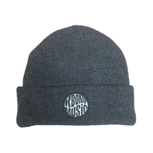 Circle Patch Beanie (Charcoal)