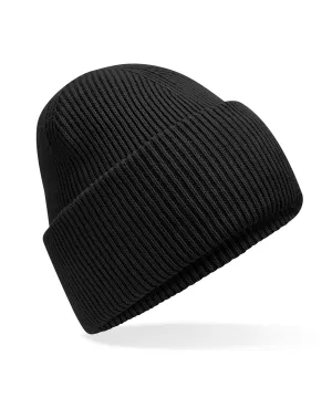 Classic engineered deep-cuffed beanie | Black