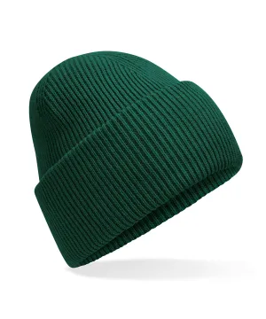 Classic engineered deep-cuffed beanie | Bottle Green