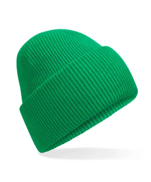 Classic engineered deep-cuffed beanie | Kelly Green