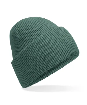 Classic engineered deep-cuffed beanie | Marine Green