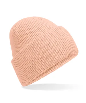 Classic engineered deep-cuffed beanie | Peach