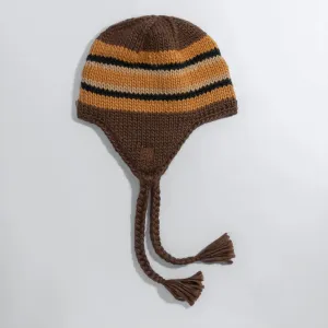 Coal Dori Earflap Beanie Brown/ Burnt Orange