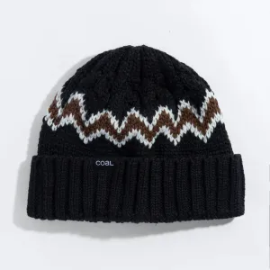 Coal Meadows Nordic Sweater Beanie Black/Brown