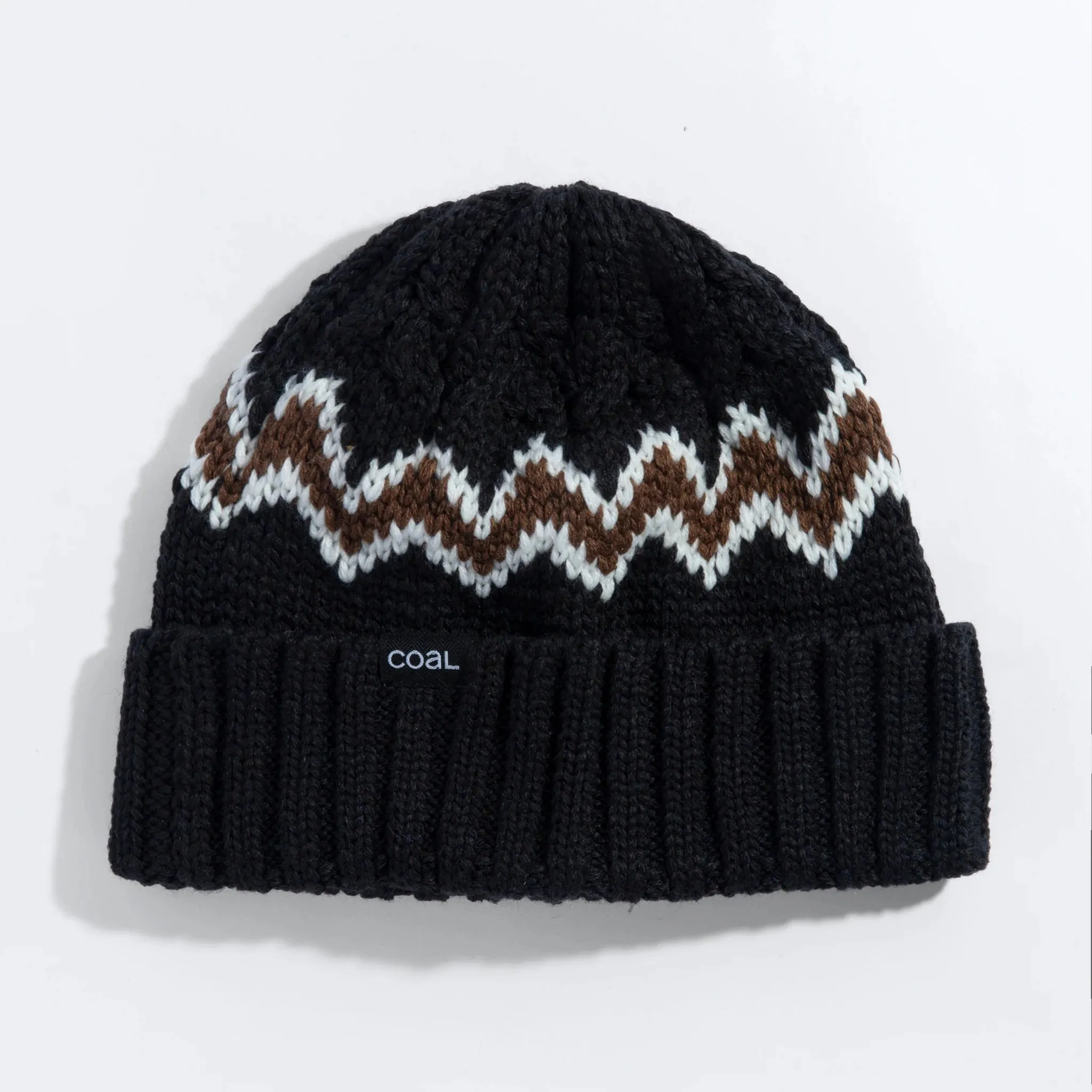 Coal Meadows Nordic Sweater Beanie Black/Brown