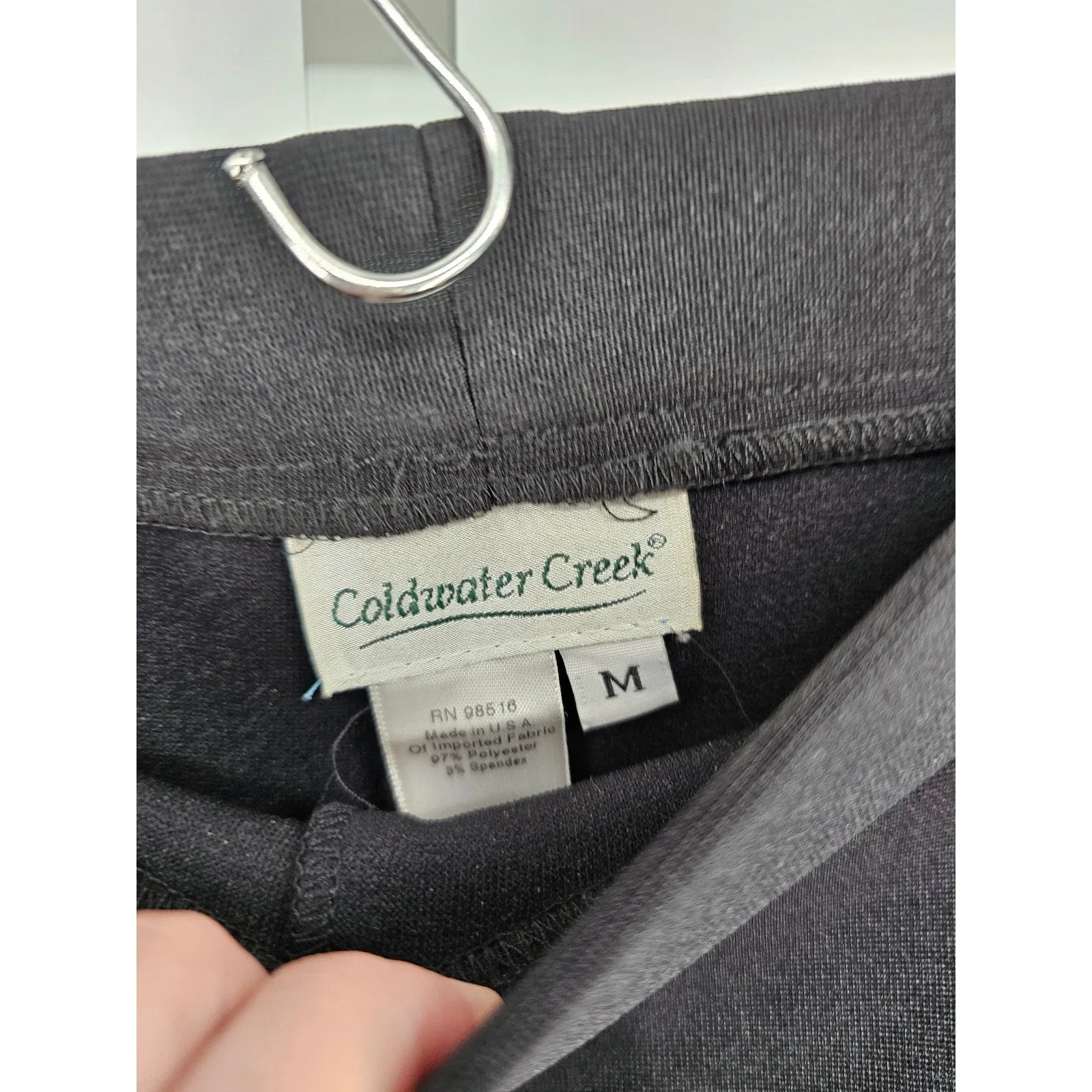Coldwater Creek Womens Sz M Bootcut Dress Pants Solid Black