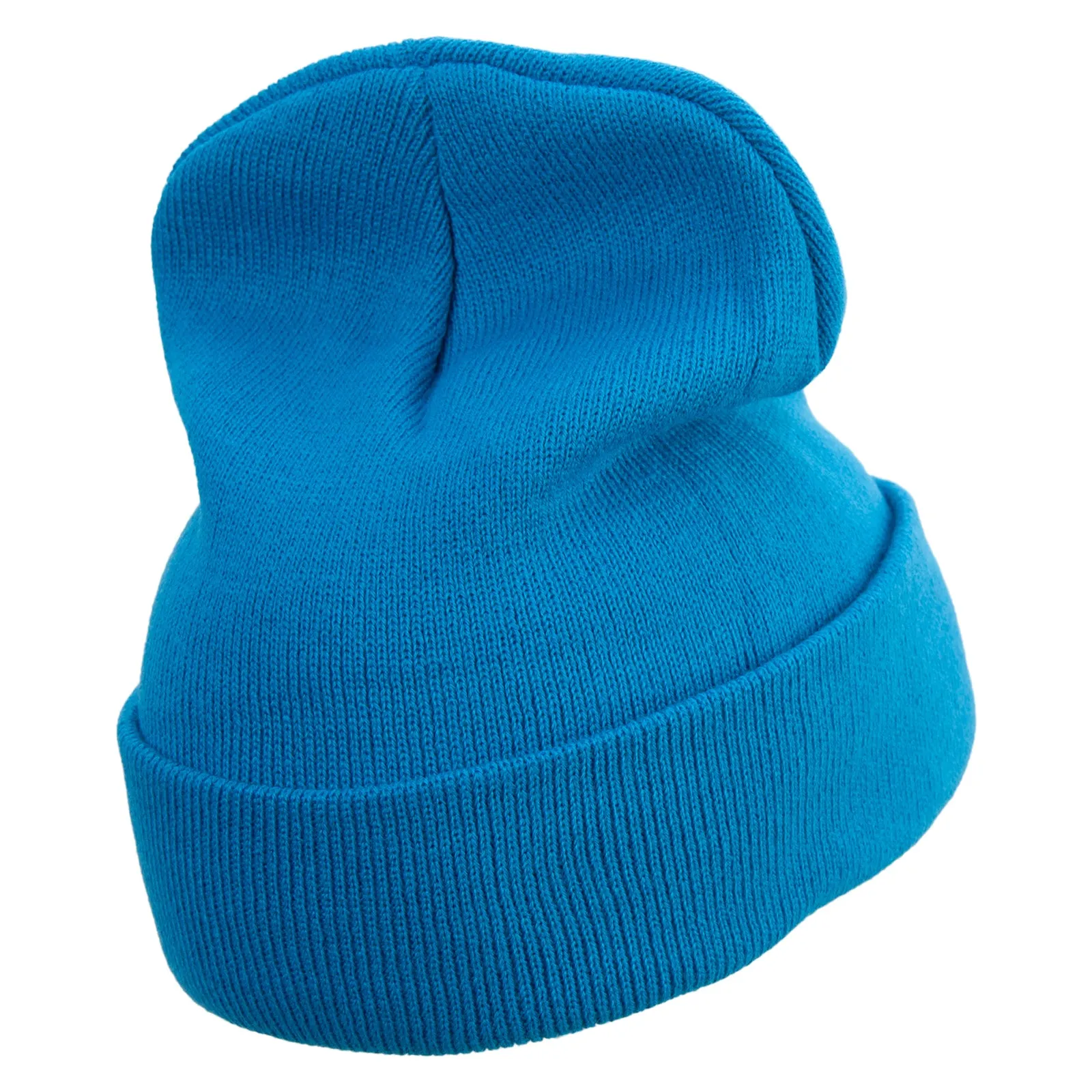 Coral Elements Embroidered 12 inch Long Knitted Beanie