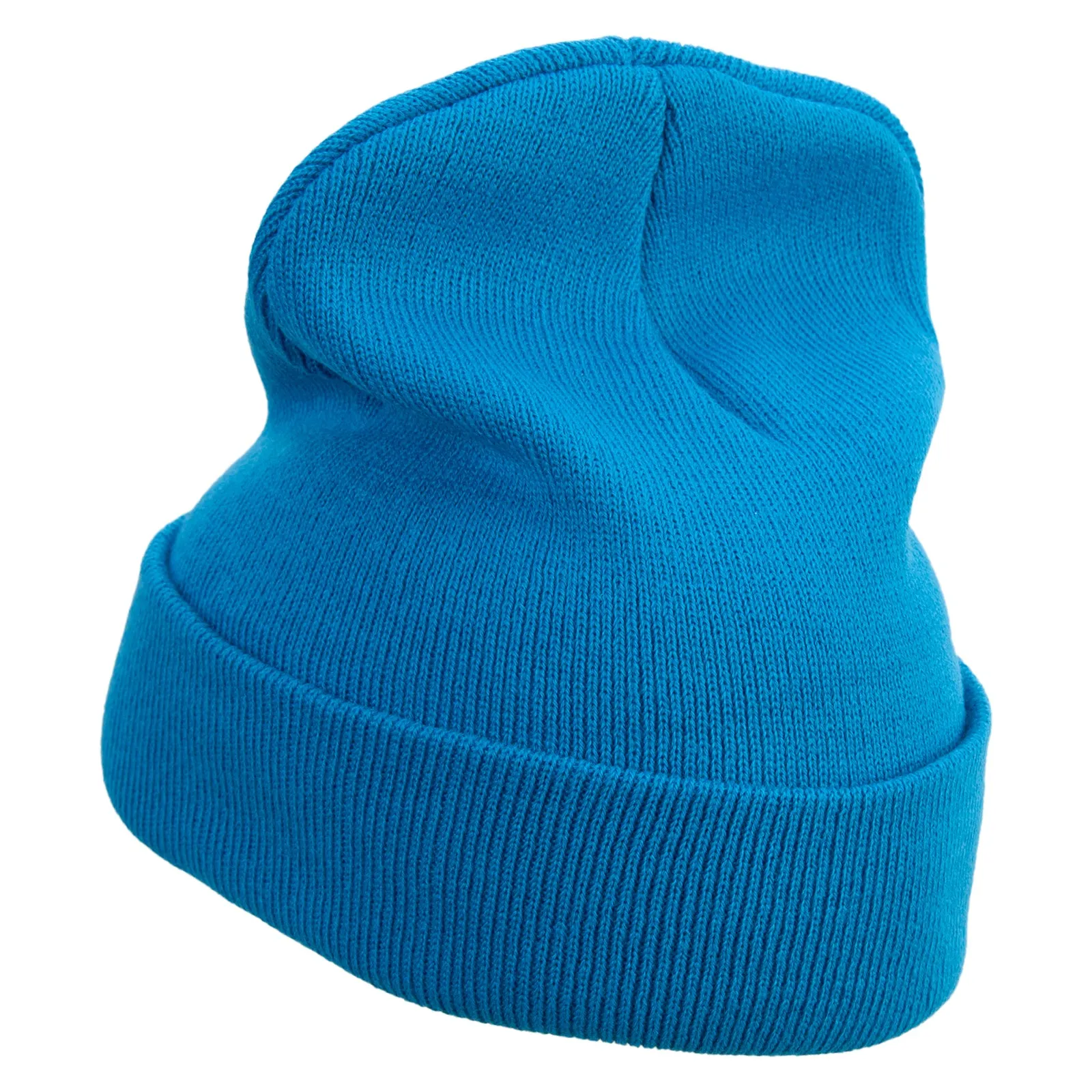Coral Elements Embroidered 12 inch Long Knitted Beanie