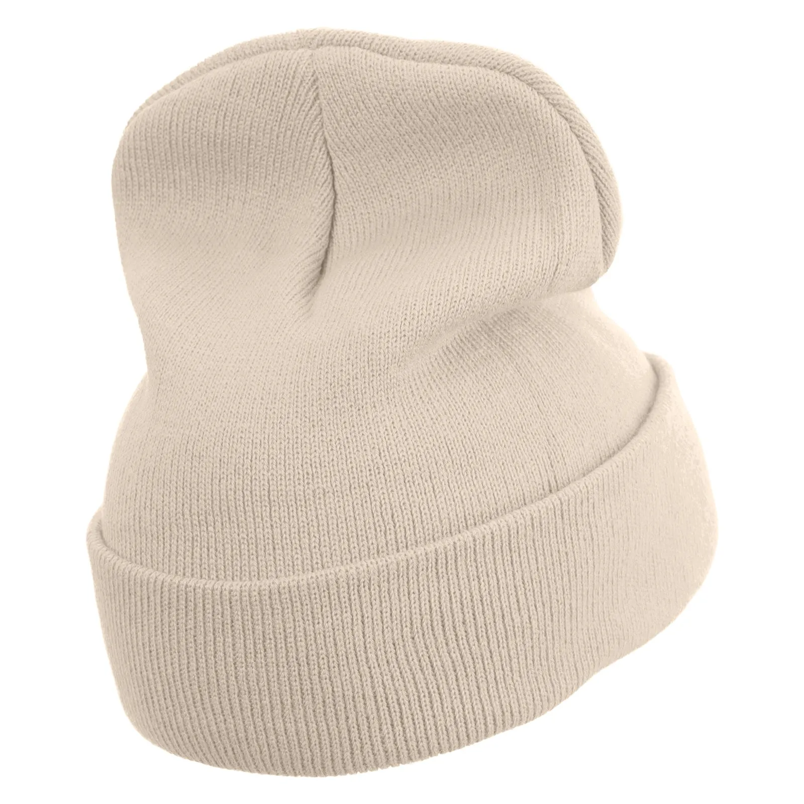 Coral Elements Embroidered 12 inch Long Knitted Beanie