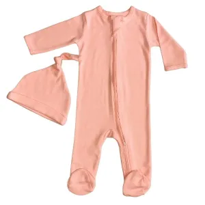 Coral Zippy Romper Set