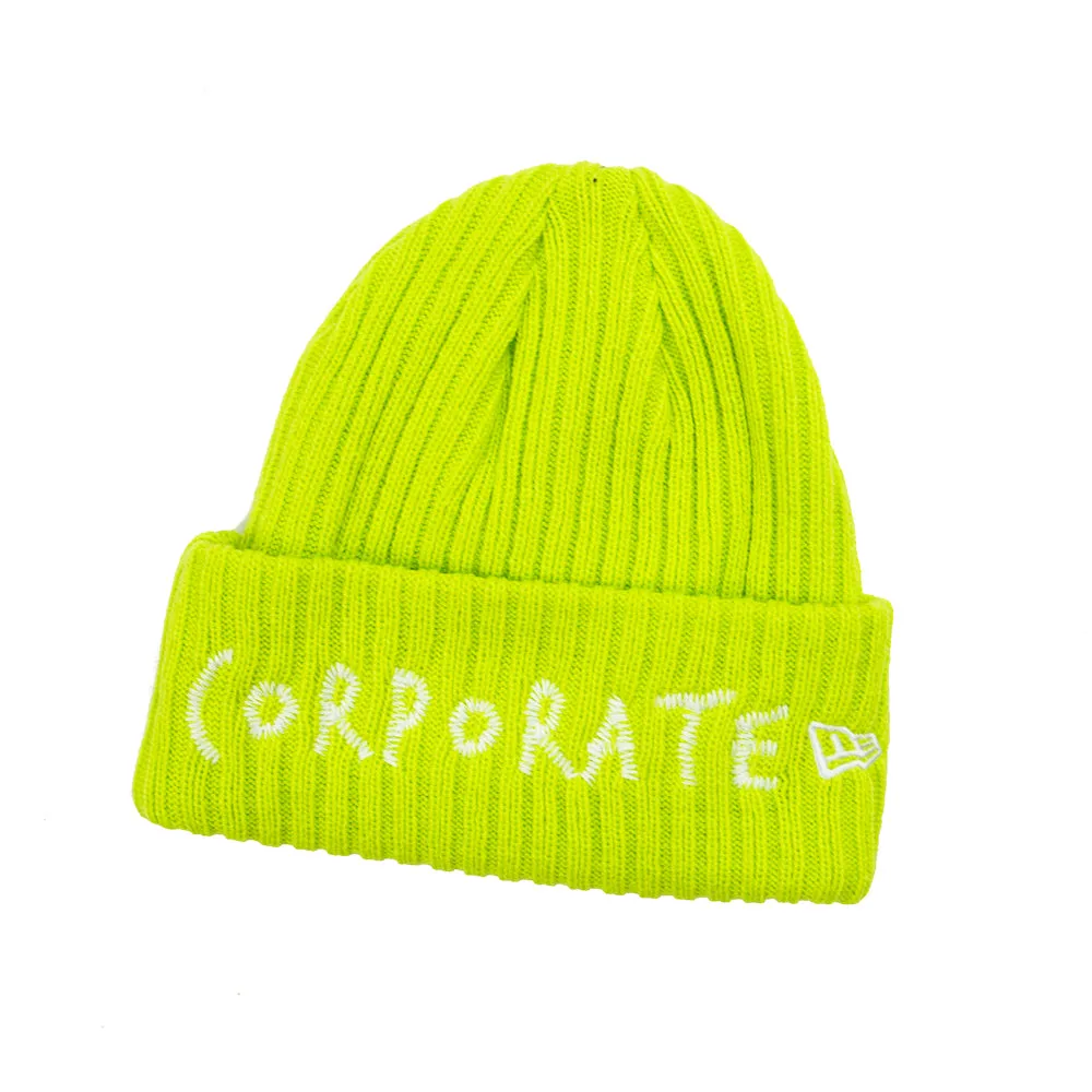 Corporate Stitched Beanie 2.0 (Lime)
