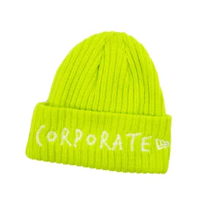 Corporate Stitched Beanie 2.0 (Lime)