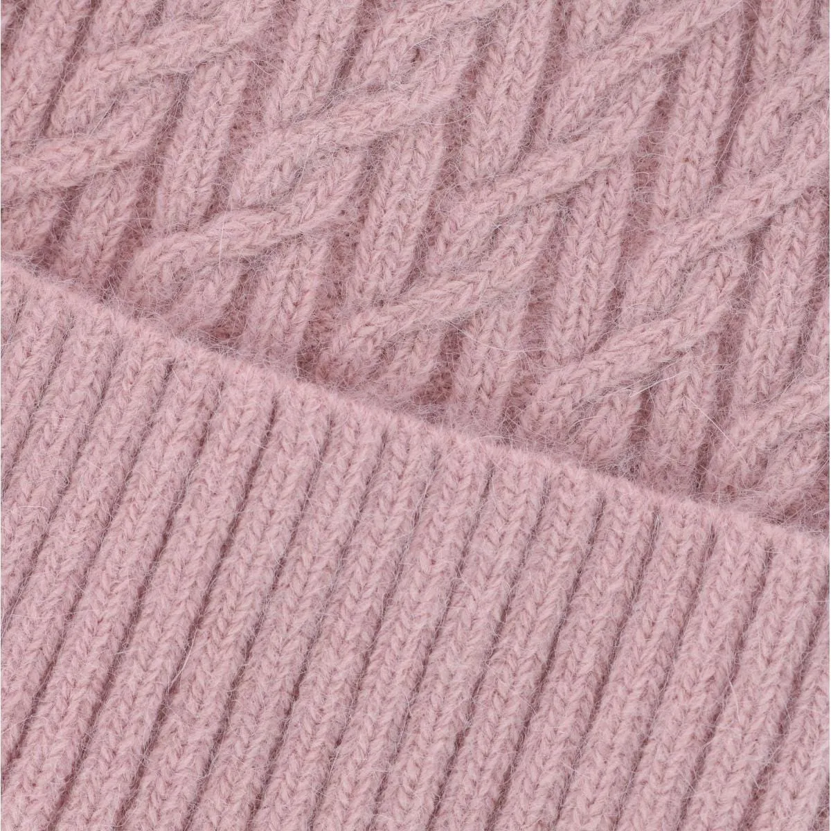 CTM® Women's Solid Braided Knit Winter Beanie Hat