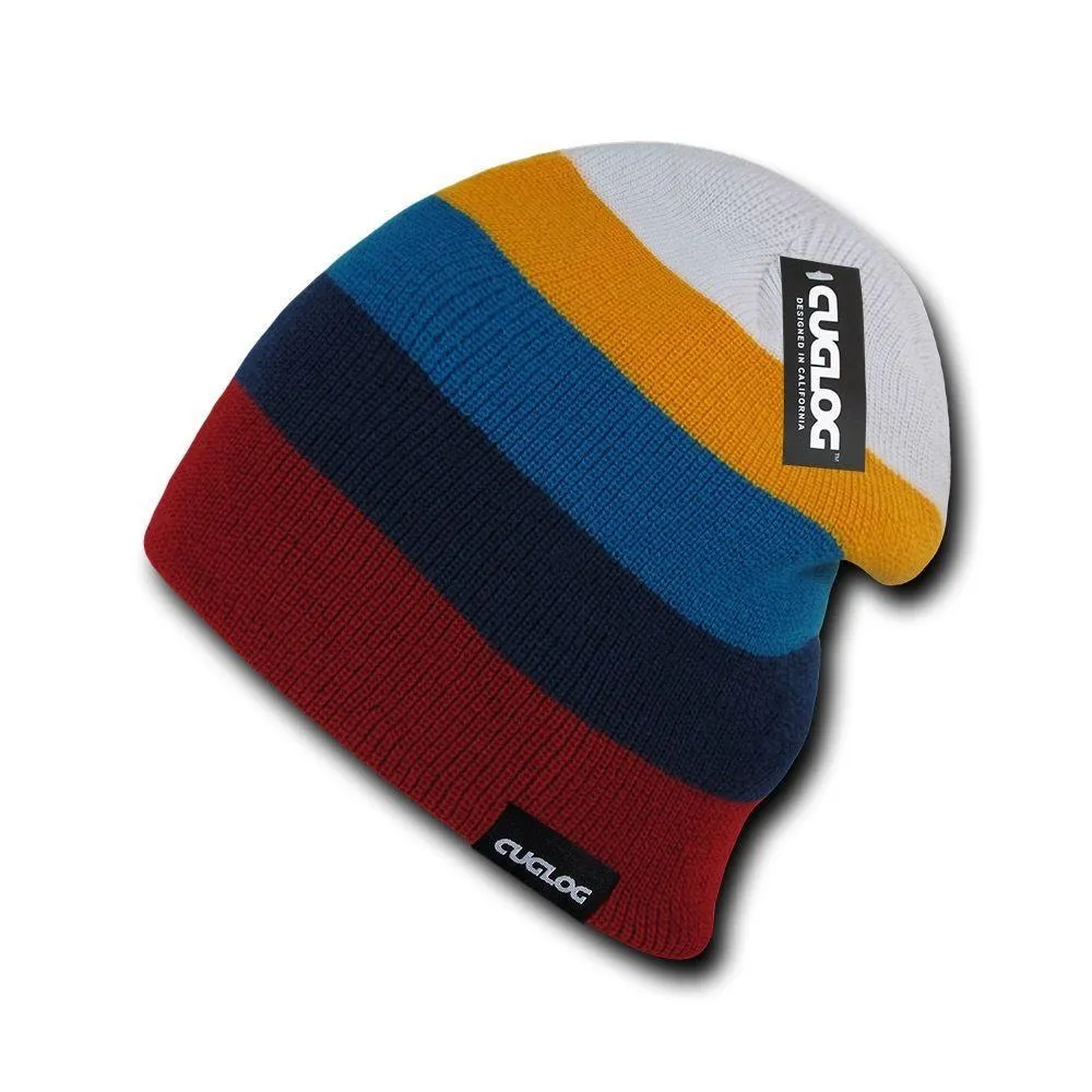 Cuglog Rushmore Colorful Colorful Stripped Beanies Winter Caps Hats