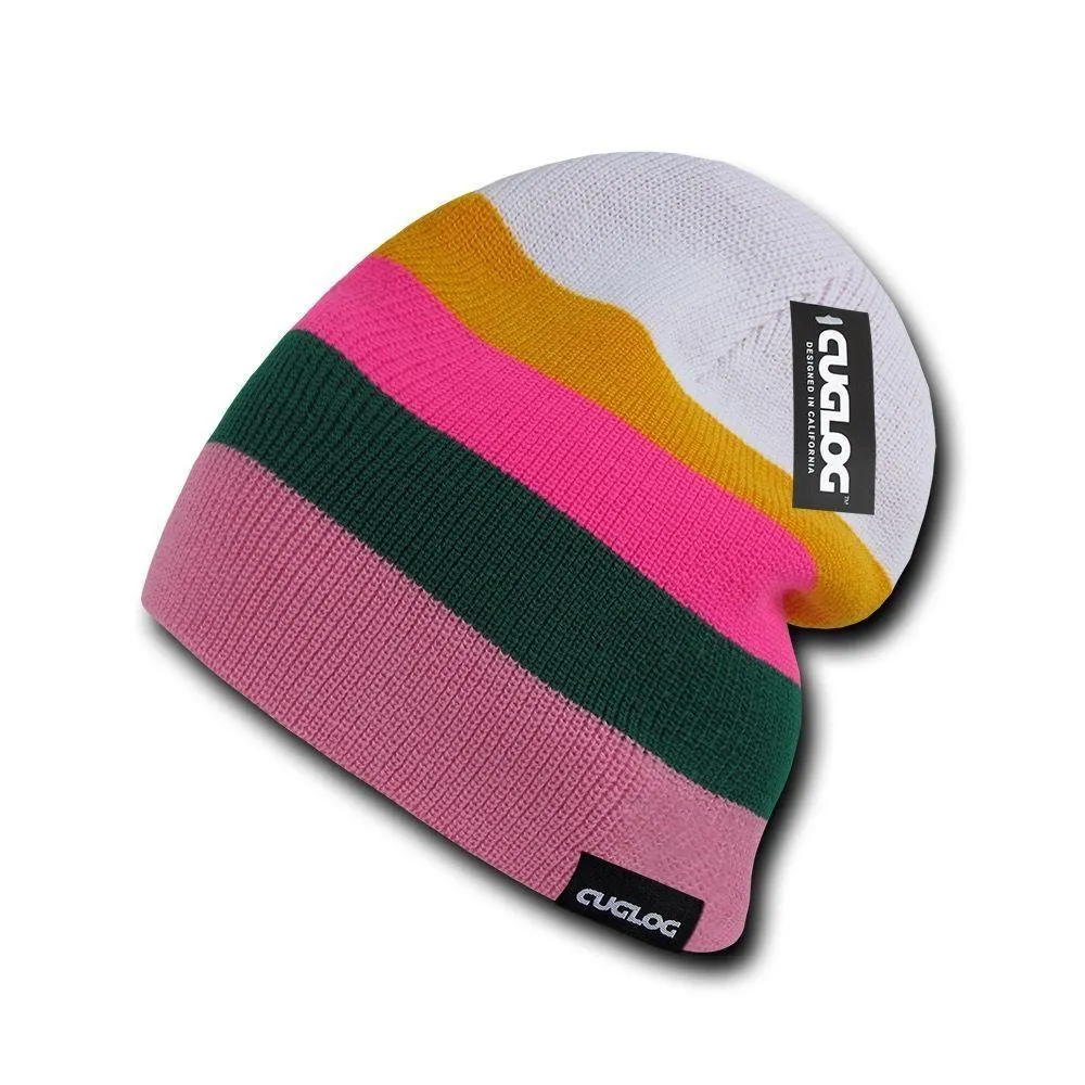 Cuglog Rushmore Colorful Colorful Stripped Beanies Winter Caps Hats